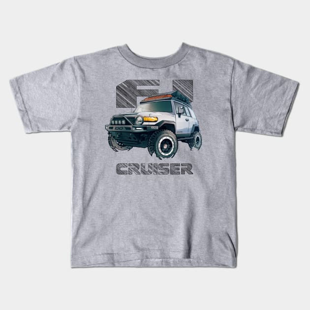 FJ Cruiser (XJ10) – Iceberg Kids T-Shirt by robert1117